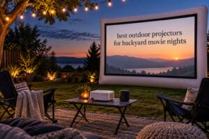 best outdoor projectors for backyard movie nights